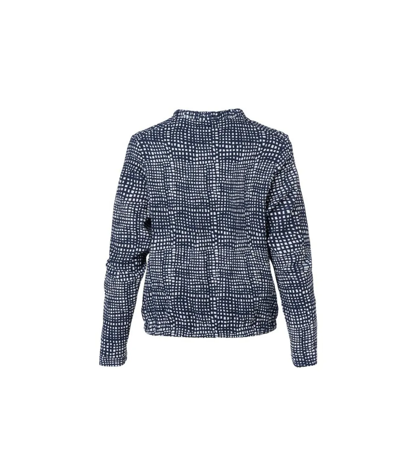 Vivian Print Jacket Navy / Wit