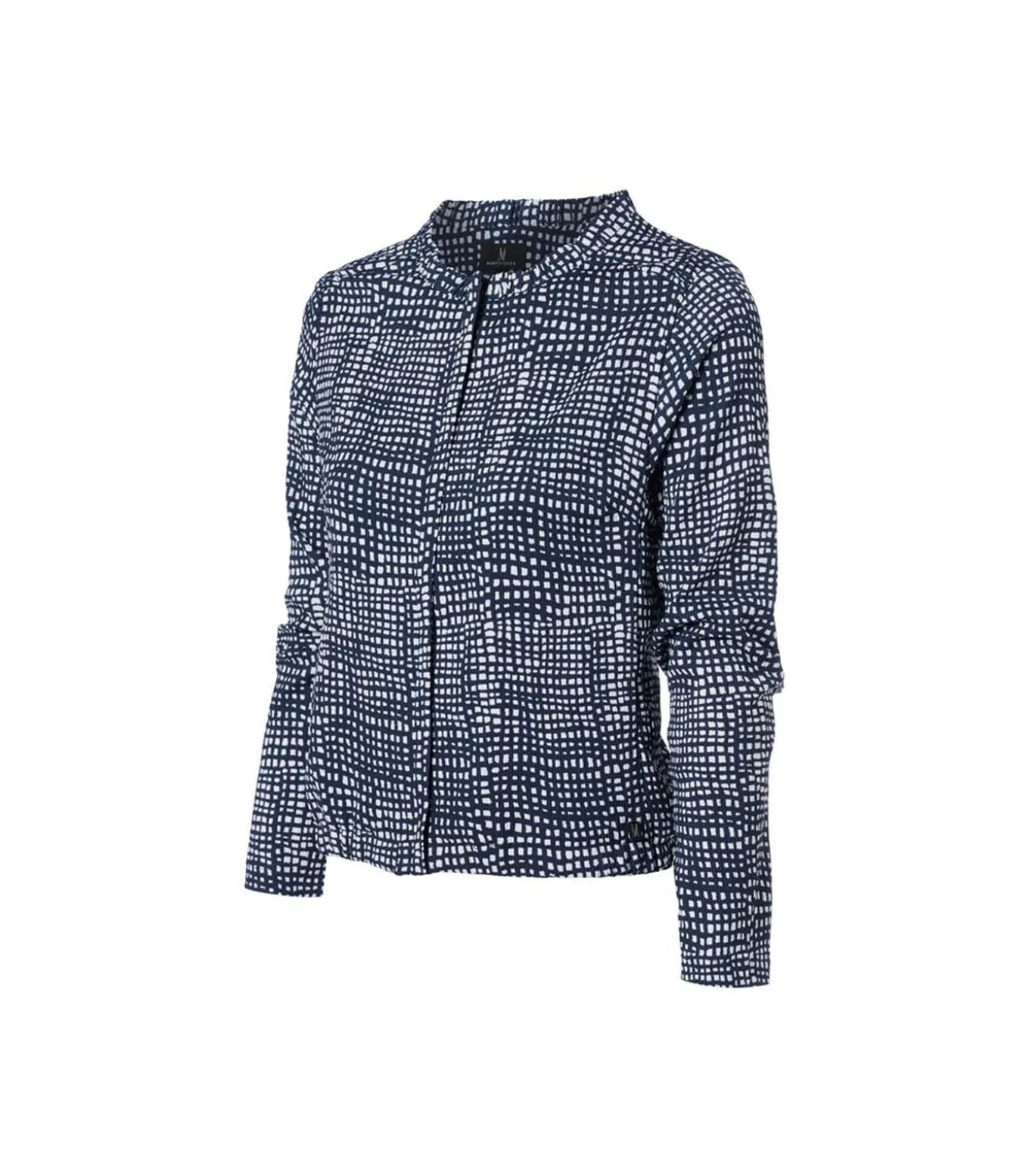 Vivian Print Jacket Navy / Wit