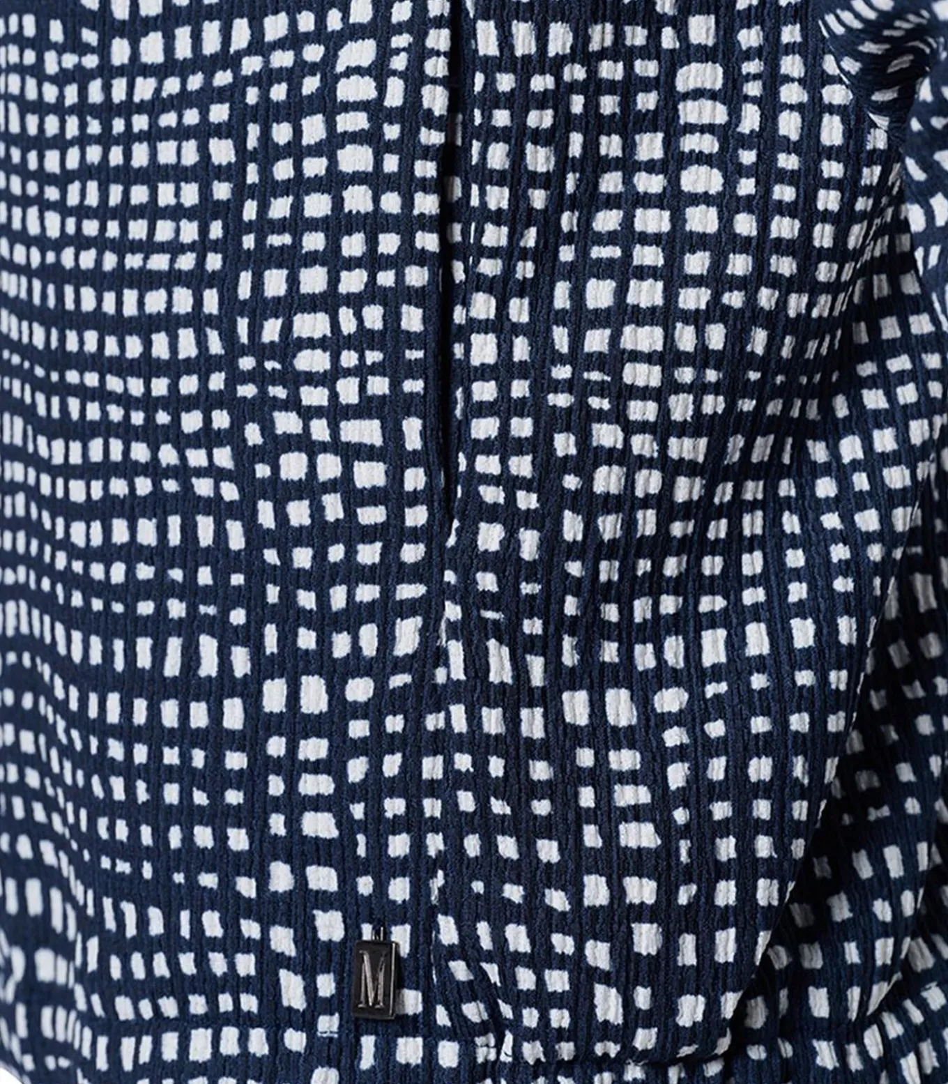 Vivian Print Jacket Navy / Wit