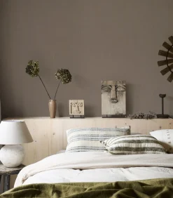 Vliesbehang linnen gold soft clay