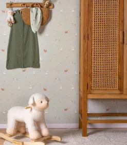 Vliesbehang Little Farm Groen