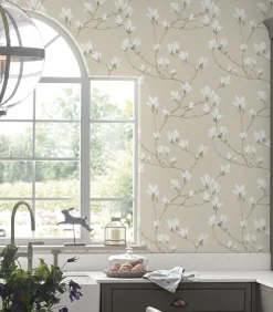 Vliesbehang Magnolia Grove Natural |