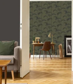 Vliestapete Palme deluxe Grn