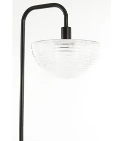 Vloerlamp Baylie - Mat zwart - 43x30x165cm