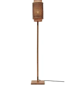 Vloerlamp Bhutan - Bamboe/Zwart - 20x20x145cm