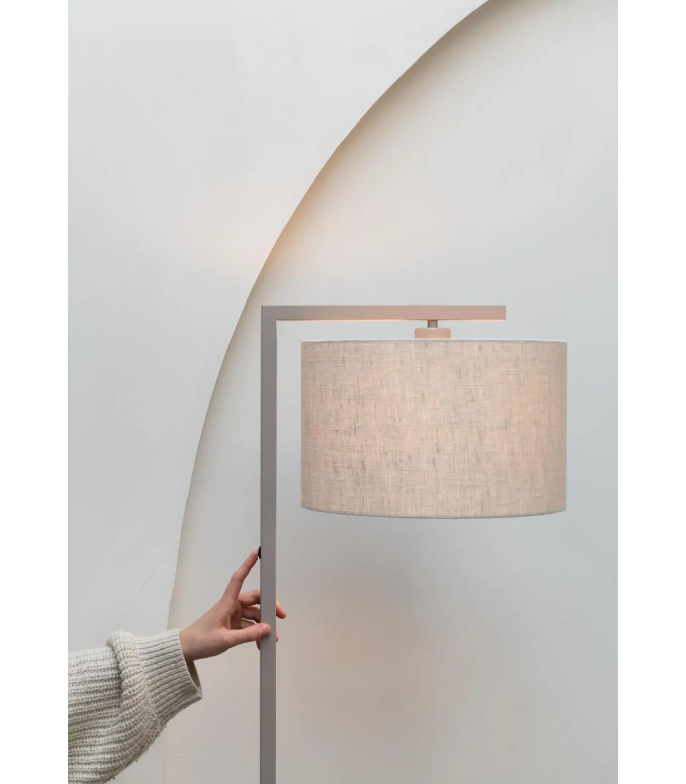Vloerlamp Boston - Bruin - 30x32x160cm