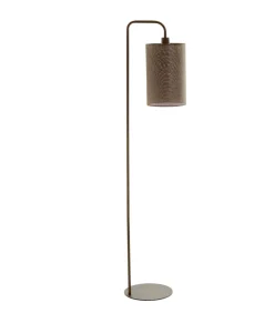 Vloerlamp Donio - Bruin - 33.5x28x155cm