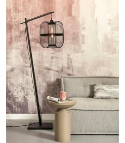 Vloerlamp Hokkaido - Bamboe Zwart - 63x36x176cm