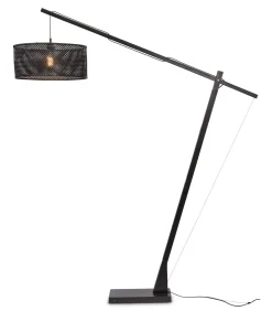 Vloerlamp Java - Bamboe Zwart - 175x50x207cm