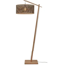 Vloerlamp Java - Bamboe/Zwart - 75x50x176cm