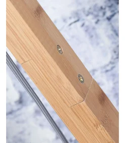 Vloerlamp Madeira - Bamboe/Rotan - 74x48x176cm