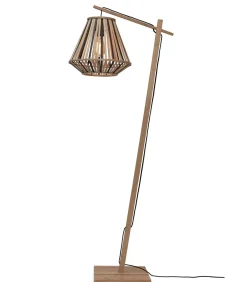 Vloerlamp Merapi - Bamboe/Zwart - 57x30x150cm