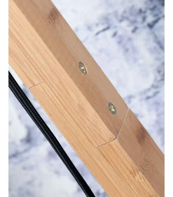 Vloerlamp Merapi - Bamboe/Zwart - 57x30x150cm