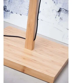 Vloerlamp Merapi - Bamboe/Zwart - 57x30x150cm