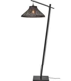 Vloerlamp Tahiti - Bamboe Zwart - 65x45x150cm