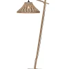Vloerlamp Tahiti - Bamboe/Zwart - 65x45x150cm