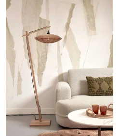 Vloerlamp Tanami - Bamboe/Rotan - 63x40x150cm