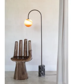 Vloerlamp Tivoli - Bruin - 20x42x163cm