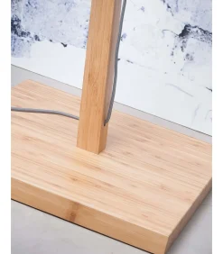 Vloerlamp Zanzibar - Bamboe/Rotan - 73x55x176cm