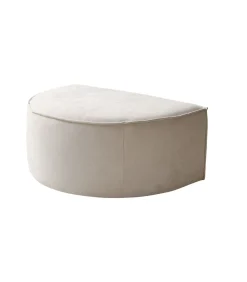 Voetenbank in beige stof Dario, 1-zit