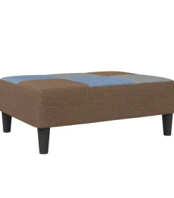 Voetenbank patchwork 77x55x31 cm stof