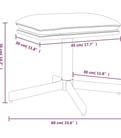 Voetenbank 60x60x36 cm fluweel roze