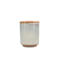 Voorraadpot 12,5xH15,5cm beige Cameo