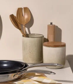 Voorraadpot 12xH15cm ivoor Meridian