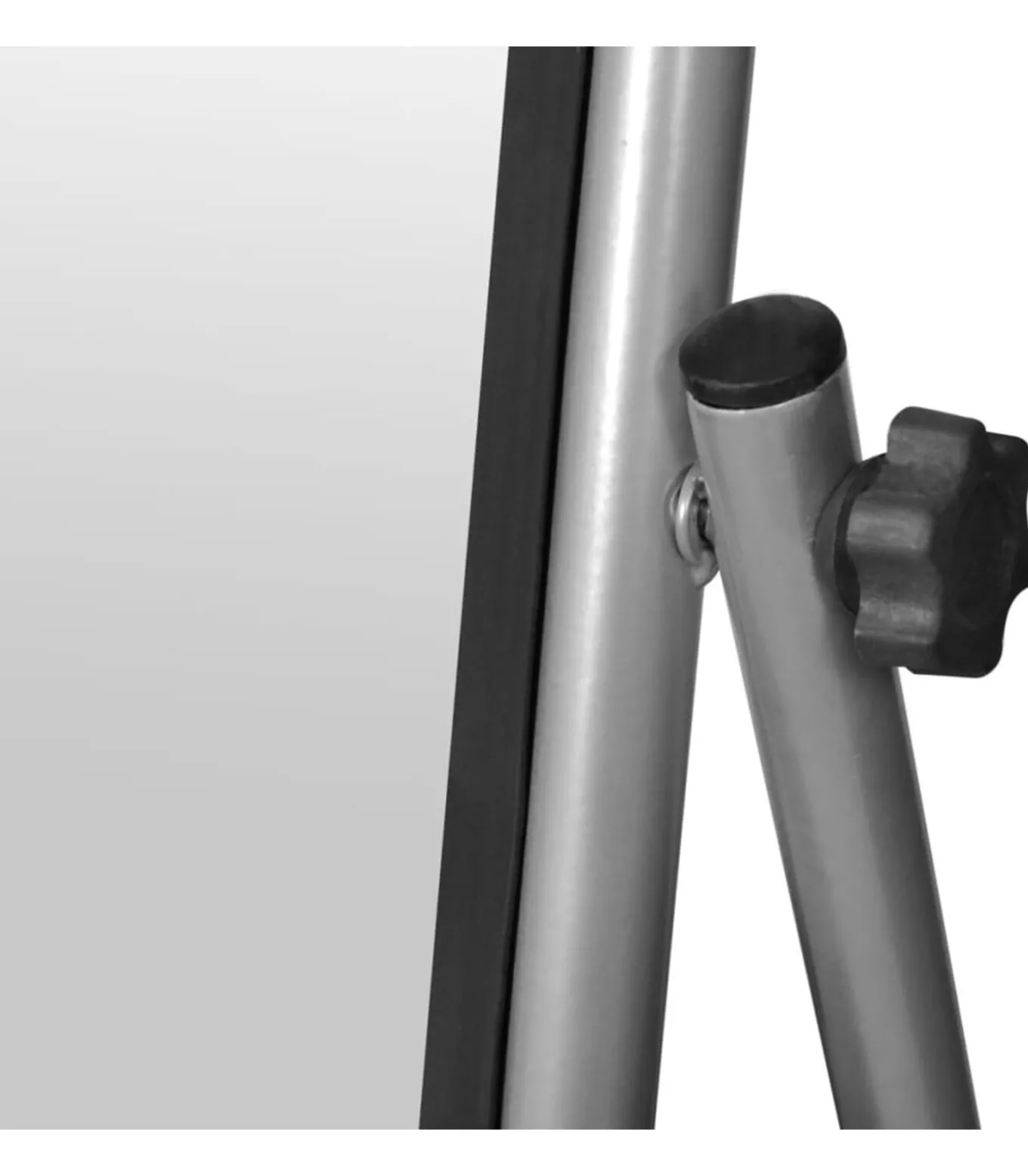 Vrijstaande vloerspiegel met volledige lengte rechthoekig grijs