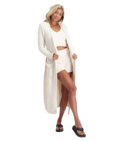 Vrouwen Fleece Buckle Duster