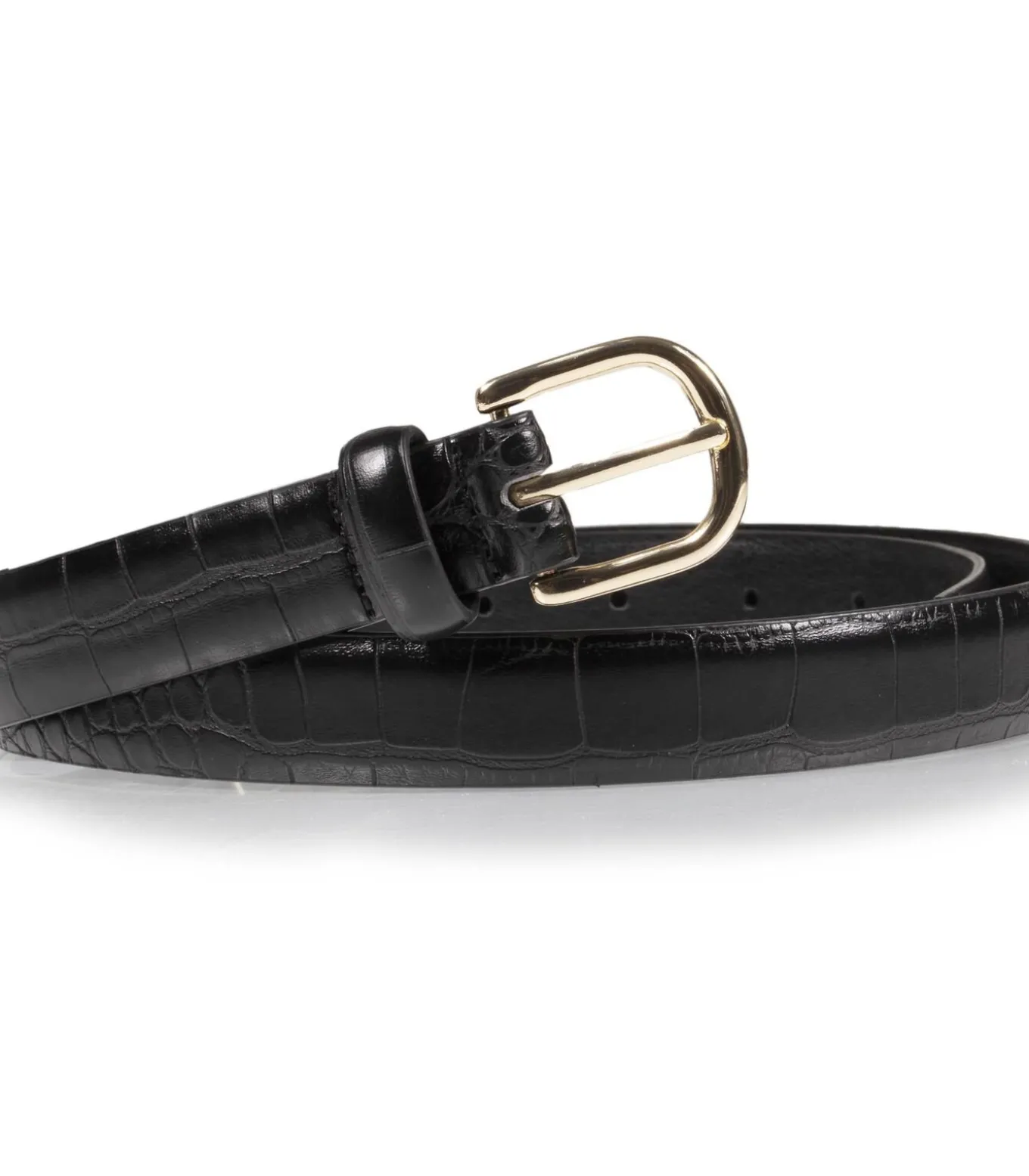 Vrouwen riem met structuureffect Zwart