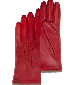 Vrouwen Warme Leren Klaproos Handschoenen