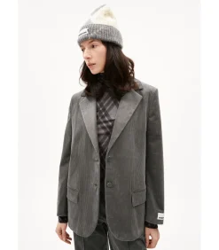 Vrouwenblazer Benaai Corduroy