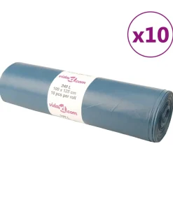 Vuilniszakken 100 st 240 l blauw