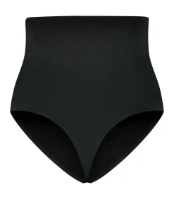 Waist Control Hoge Taille String | Zwart Xl