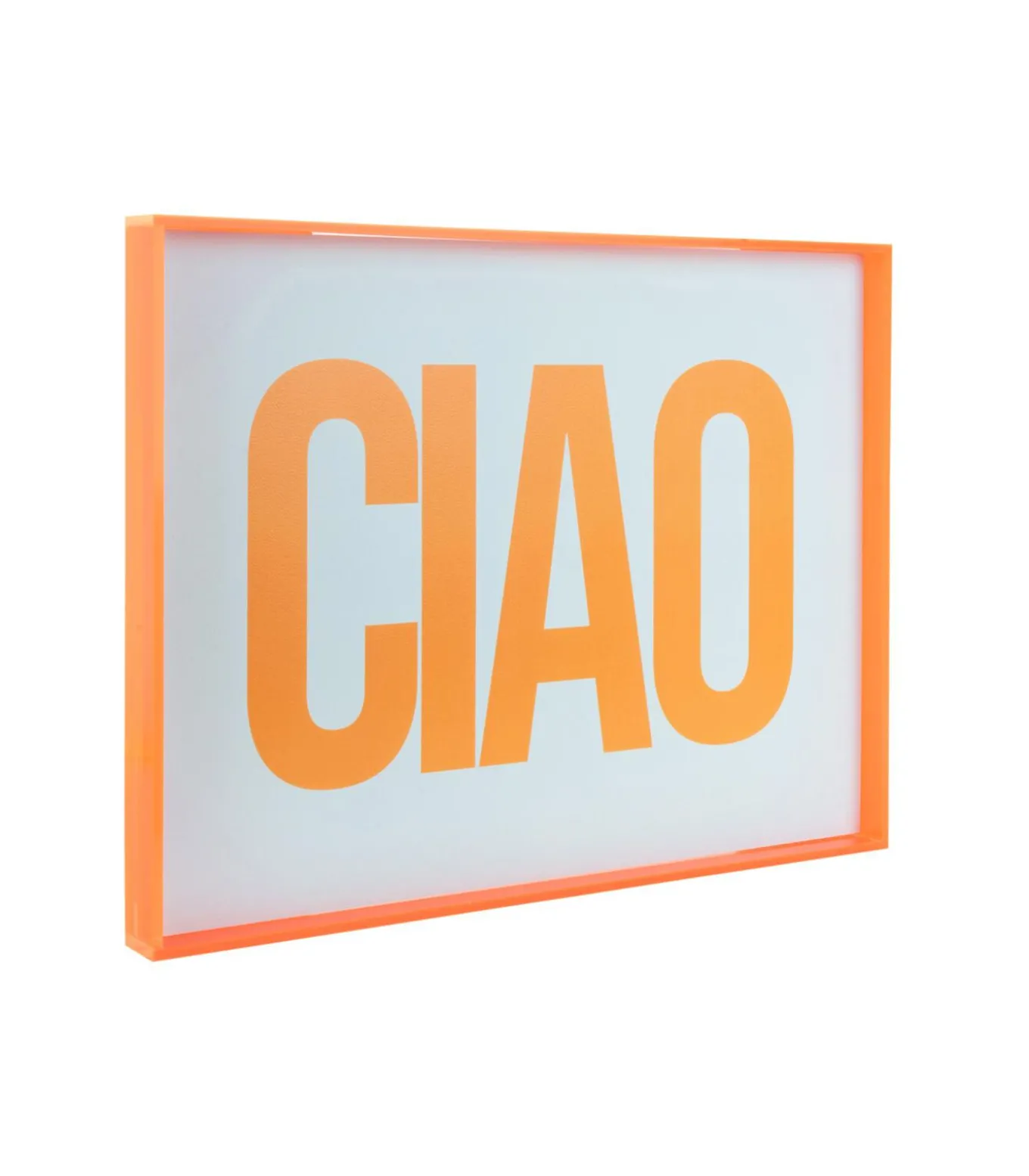 Wanddecoratie Ciao Large - Oranje - 3x41x31cm