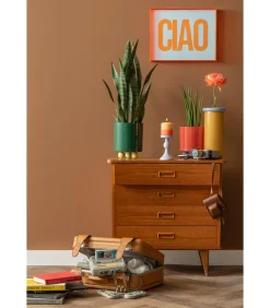 Wanddecoratie Ciao Large - Oranje - 3x41x31cm