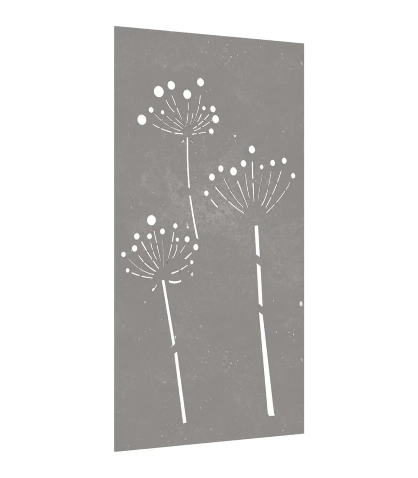 Wanddecoratie tuin bloemenontwerp 105x55 cm cortenstaal