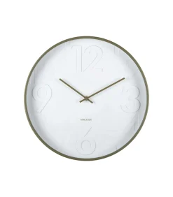 Wandklok Ayuno - Legergroen - Ø40cm