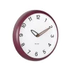 Wandklok Bella - Dark mauve - 4.2x30x30cm