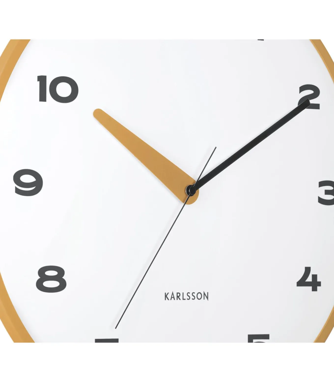 Wandklok Brisk Dome - Okergeel - Ø40cm