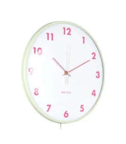 Wandklok Cheeky Dome - Zachtgroen - 7.1x35.5x61.5cm