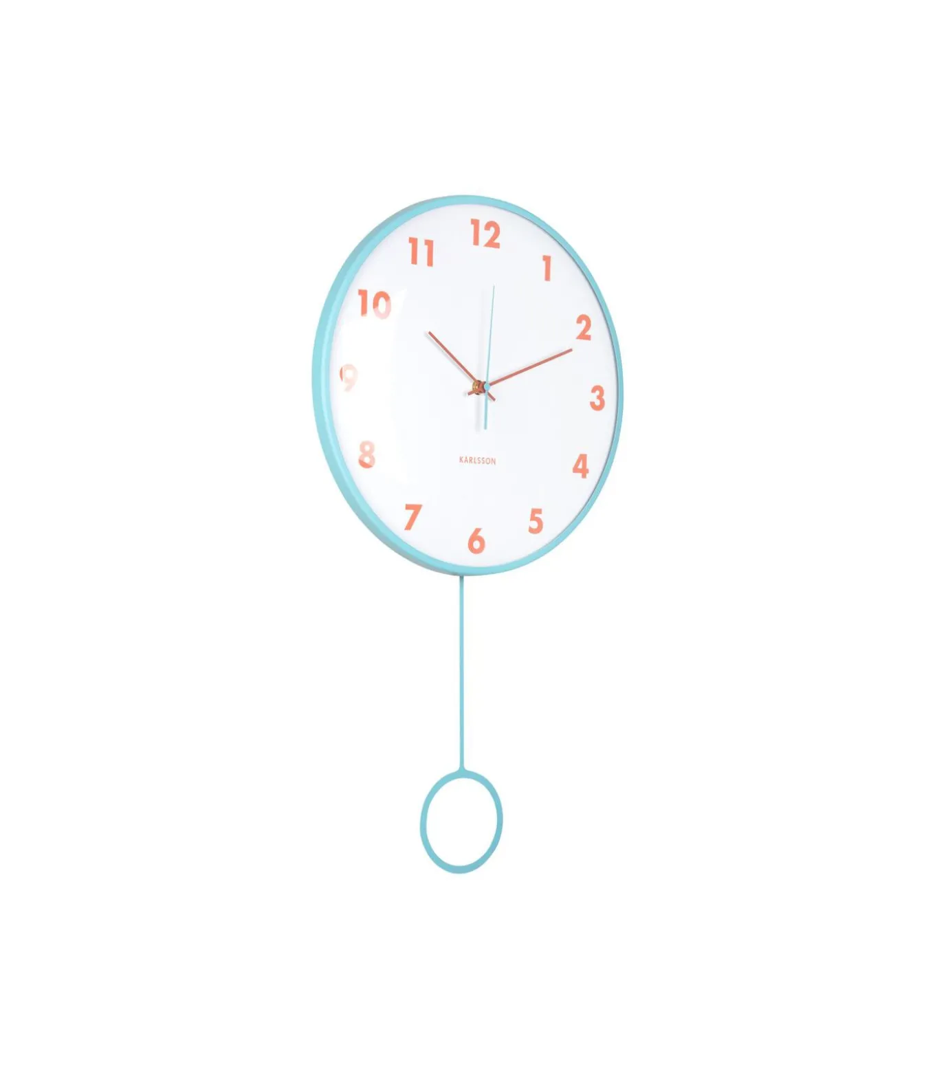 Wandklok Cheeky Dome - Zachtblauw - 7.1x35.5x61.5cm