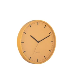 Wandklok Cool Retro - Geel - 30x30x30cm
