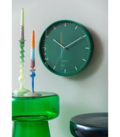 Wandklok Cool Retro - Groen - 30x30x30cm
