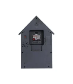 Wandklok Dog House - Grijs - 24.9x9x27cm