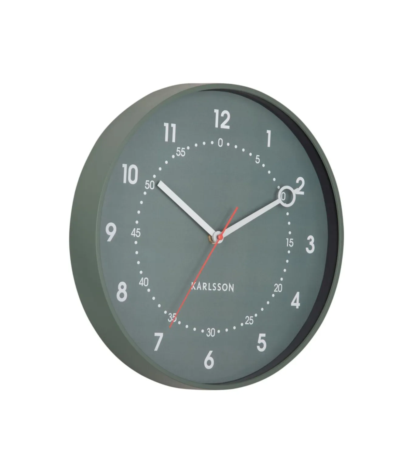 Wandklok Fresco - Groen - 31.5x31.5x31.5cm