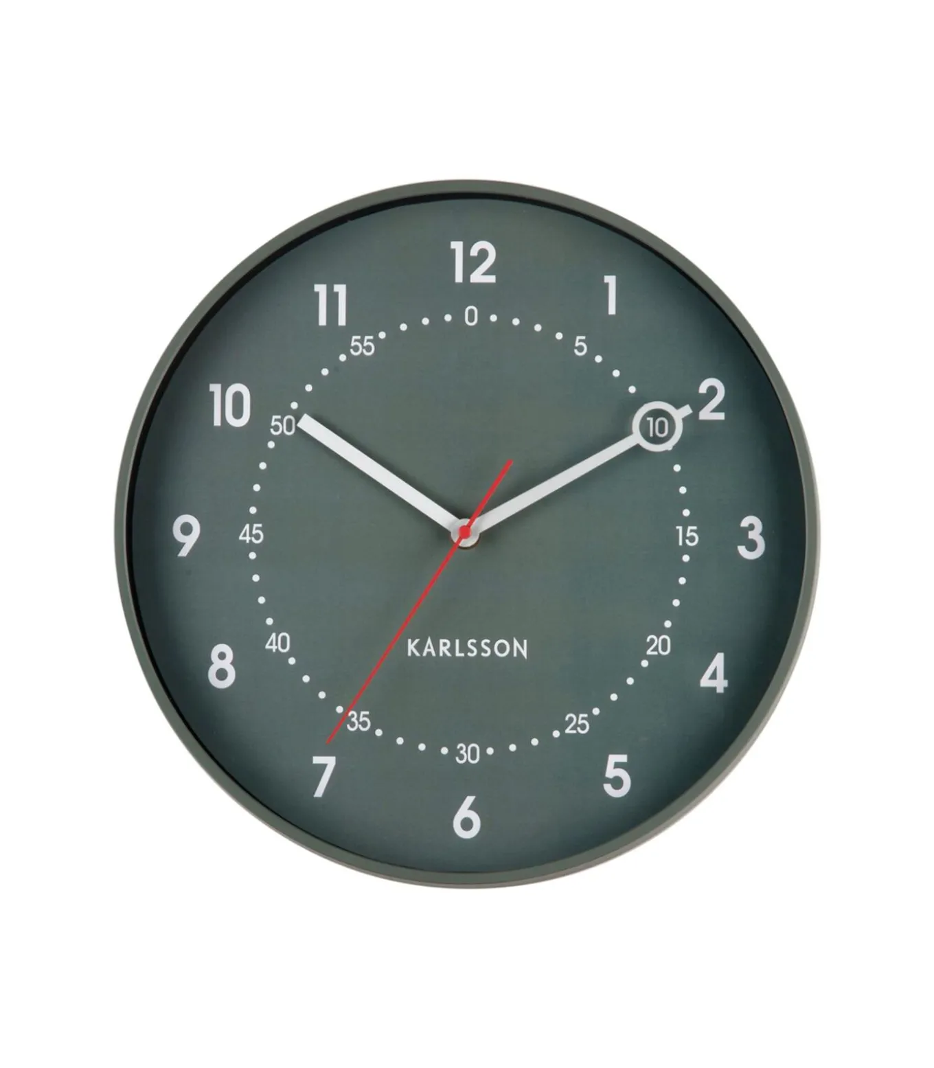 Wandklok Fresco - Groen - 31.5x31.5x31.5cm