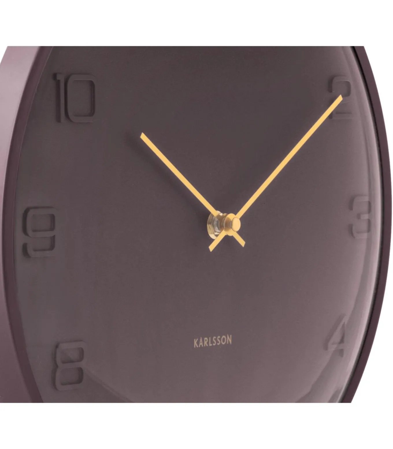 Wandklok Fuerte Dome - Bruin - 30.5x30.5x30.5cm