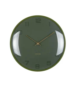 Wandklok Fuerte Dome - Groen - 30.5x30.5x30.5cm